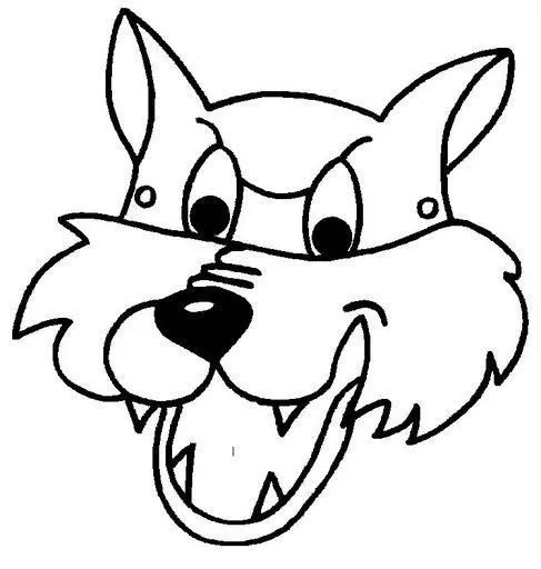 Fichas Infantiles: Caretas de lobo