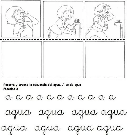 Fichas Infantiles: Fichas del agua