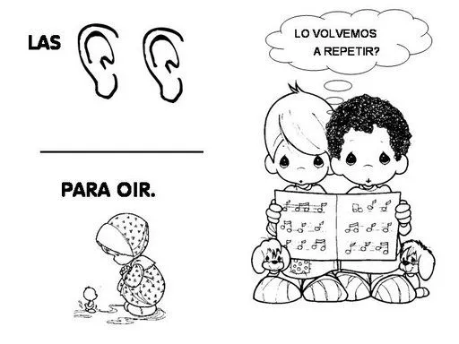 Fichas Infantiles: Libro el Cuerpo Humano para Infantil