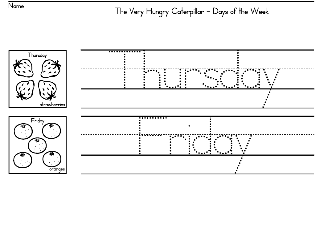 Fichas de inglés: Ficha Days of the week 4: Days of the week ...