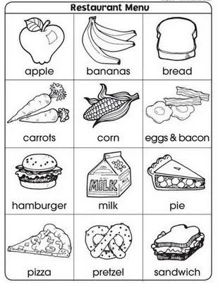 Fichas de inglés: Ficha Food 3: Food worksheets