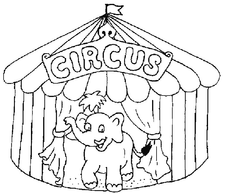 Fichas de Inglés para niños: Circus printable