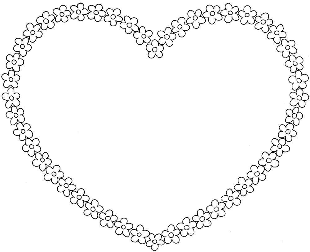 Fichas de Inglés para niños: Printables hearts