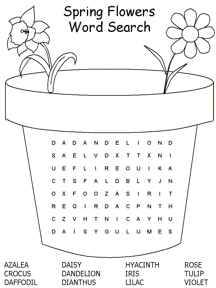 Sopas De Letras En Ingles Para Imprimir