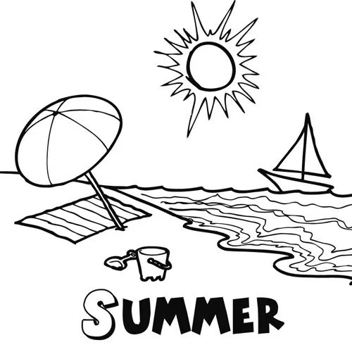 Fichas de Inglés para niños: Summer