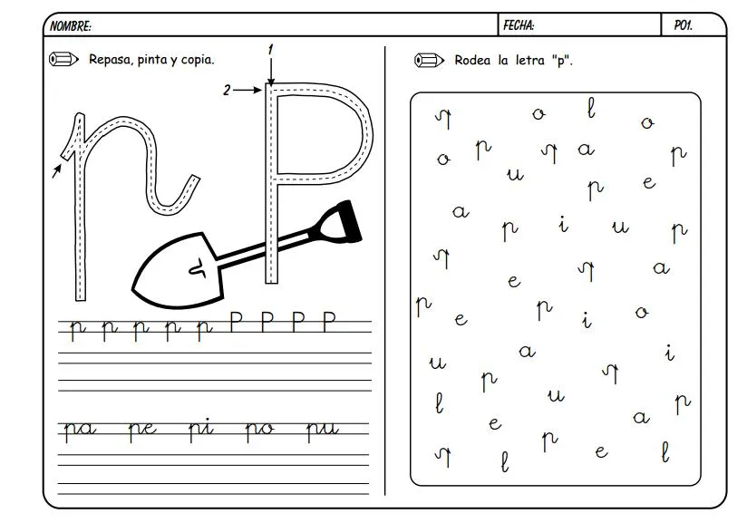 Fichas de Lectoescritura | Blog Isabel Menéndez Benavente. Clínica ...