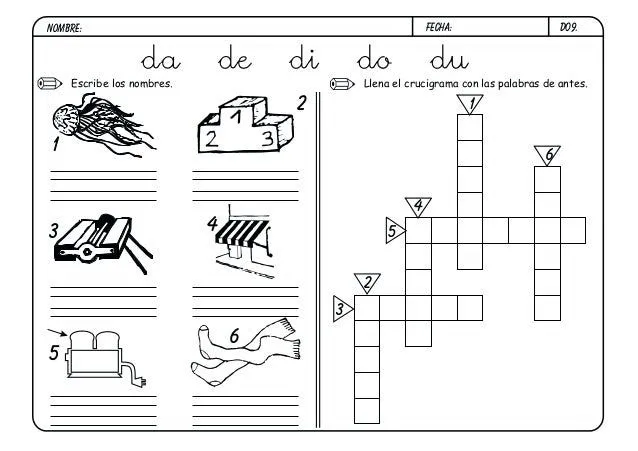 Fichas lectoescritura boo