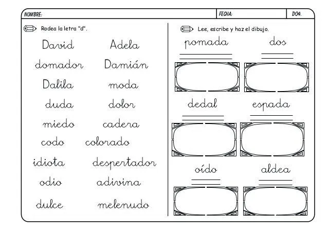 Fichas lectoescritura completa