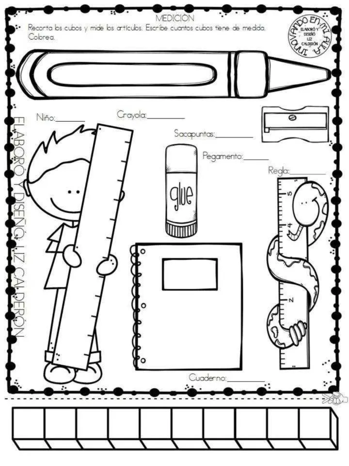 Fichas para medir y contar – Imagenes Educativas