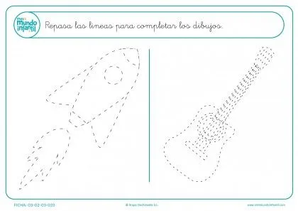 Fichas Para Niños Trazos - Mundo Primaria