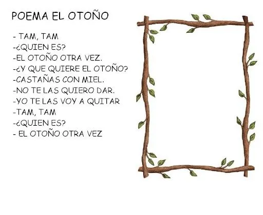 FICHAS Y POESIAS DEL OTOÑO PARA NIÑOS