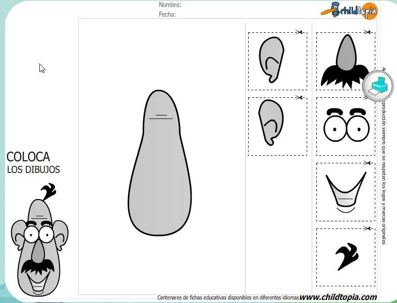 Fichas: recorta y pega | Recurso educativo 44186 - Tiching - Tiching