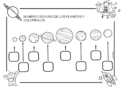 FICHAS DEL UNIVERSO PARA NIÑOS