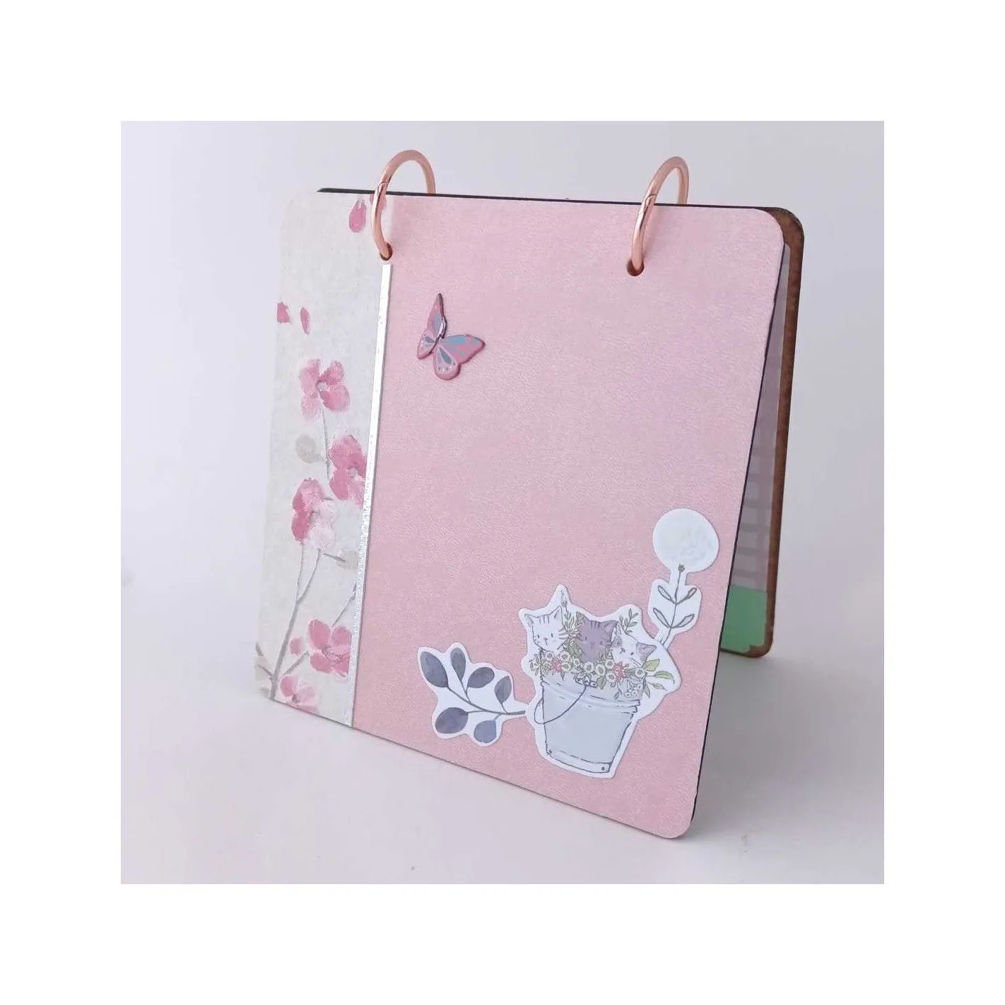 Fichero de madera HandMade Mariposa. Scrapbooking