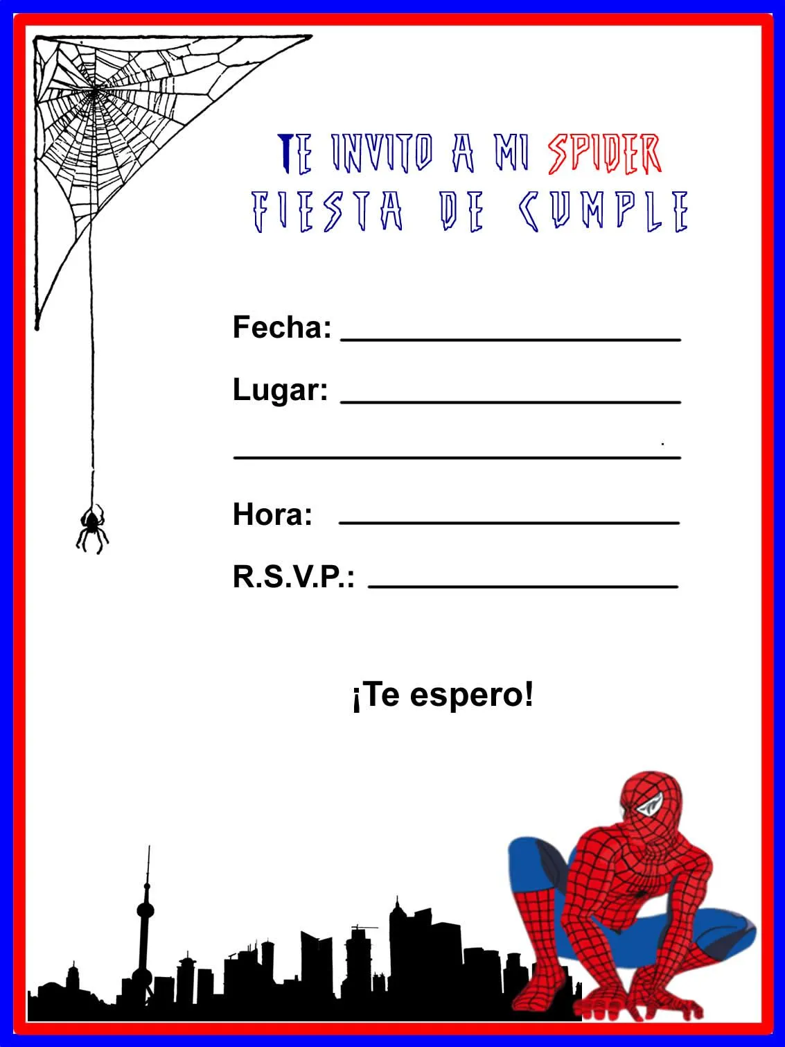 Cualquier día es de fiesta: Una Spider fiesta de cumple