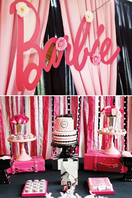 FIESTA BARBIE PARTY IDEAS : DECORACION EN FIESTAS INFANTILES