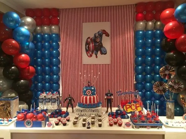 Fiesta De Capitán América en Pinterest | Fiesta Ironman, Fiesta De ...