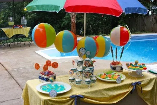 Fiesta de Cumpleaños en la Piscina - LaCelebracion.com