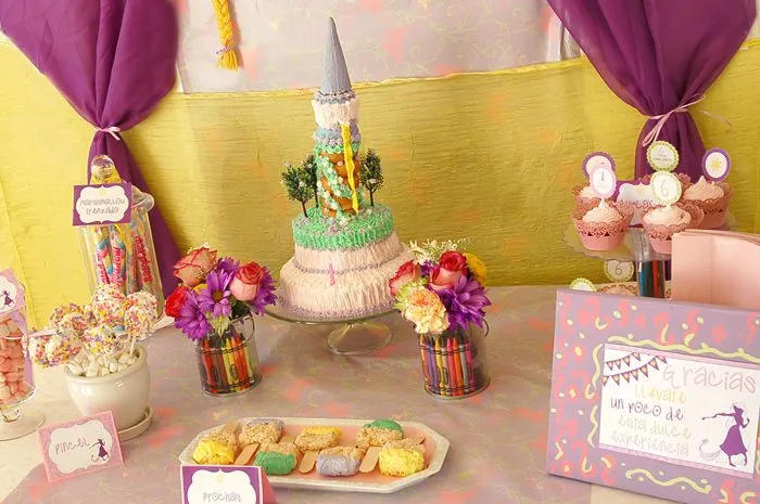 Fiesta al estilo Fara Party Design- Cumpleaños de Arte y Rapunzel ...