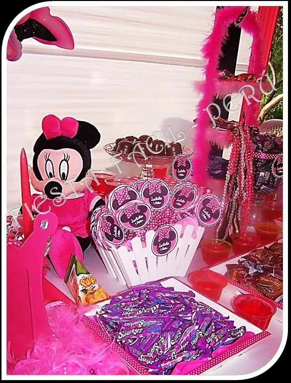 FIESTA FACIL PERU: DECORACIÓN MINNIE COQUETA..!!!