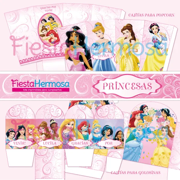 Fiesta Hermosa: Lanzamiento Kit imprimible Princesas