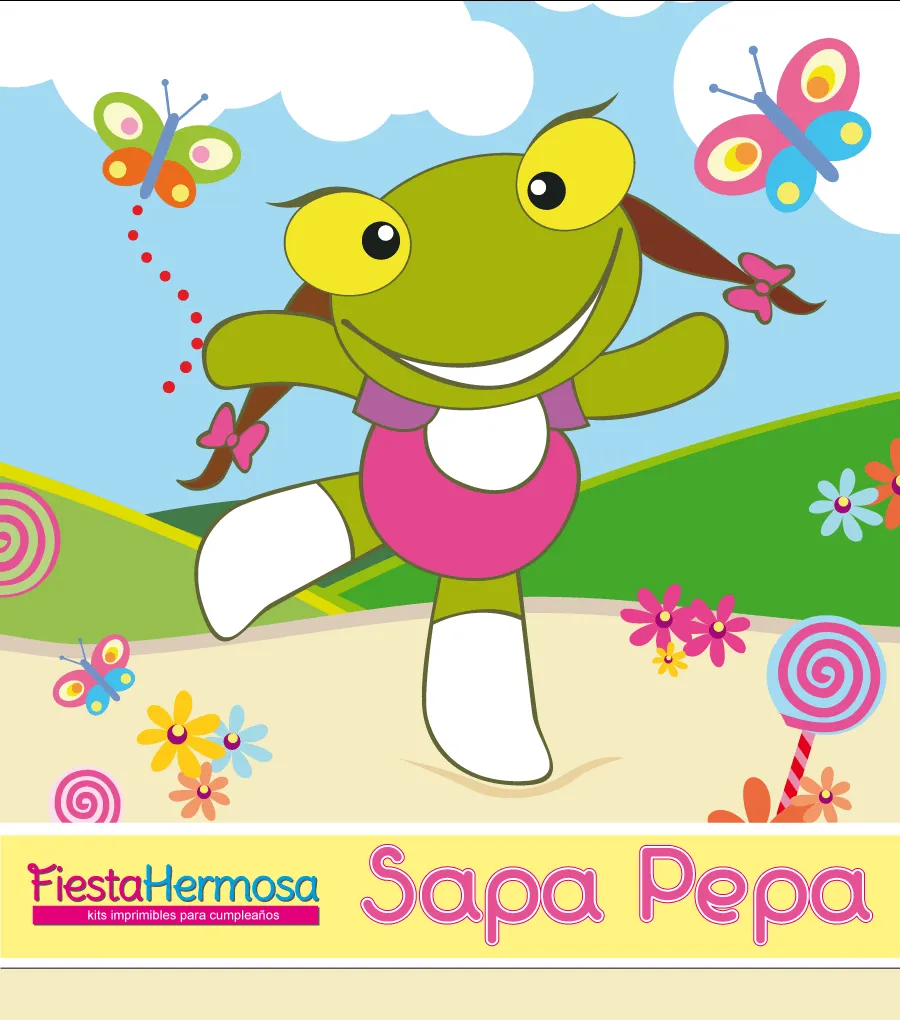 Fiesta Hermosa: Sapo Pepe y Sapa Pepa de porcelana fría