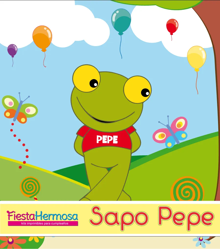 Fiesta Hermosa: Sapo Pepe y Sapa Pepa de porcelana fría