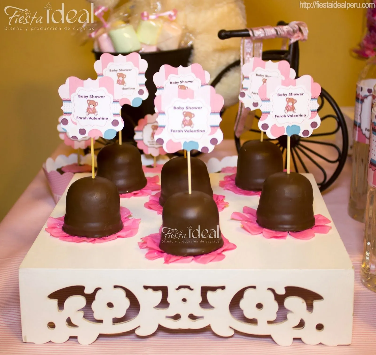 Fiesta Ideal Peru: Decoración y Catering-Candy Bar: Baby Shower Osita