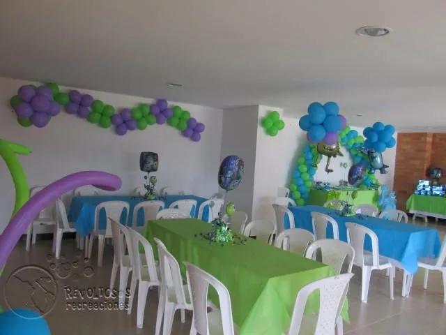 FIESTA INFANTIL MONSTER INC O UNIVERSITY | Decoracion fiestas ...