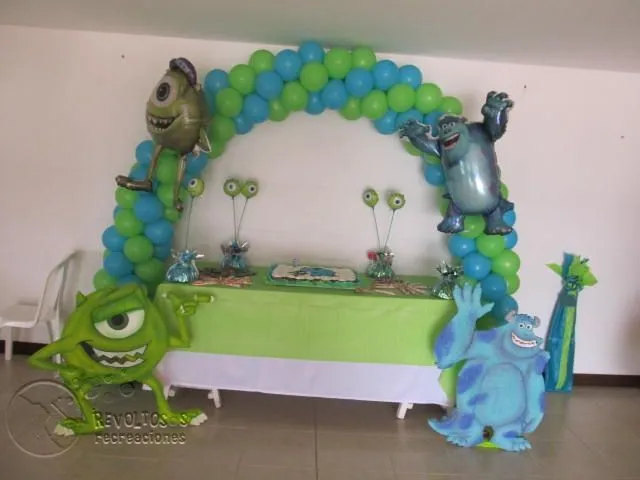 FIESTA INFANTIL MONSTER INC O UNIVERSITY | Decoracion fiestas ...