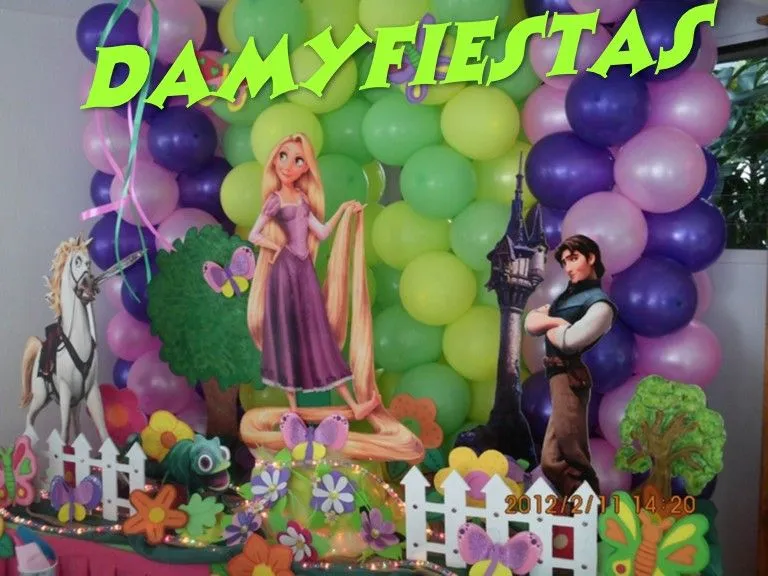 Decoración para fiesta de rapunzel enredados - Imagui