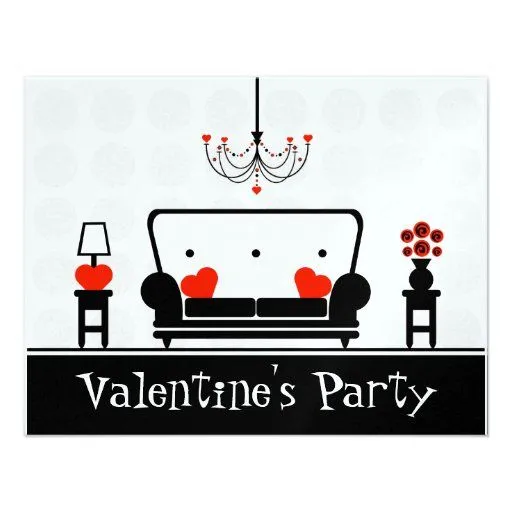 El fiesta de la tarjeta del día de San Valentín - Invitación ...