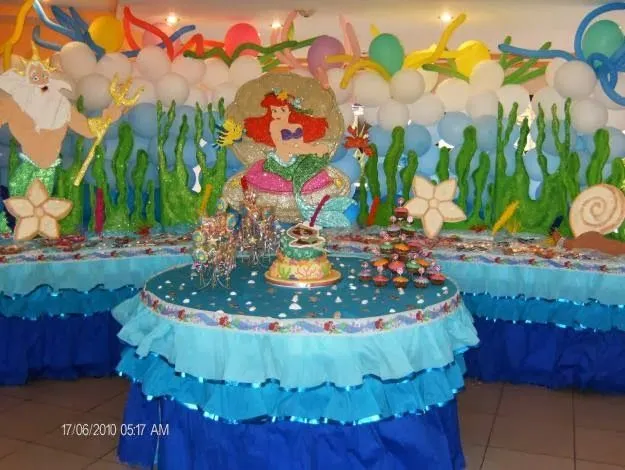 fiesta tematica sirenita ariel - Buscar con Google | fiesta ...