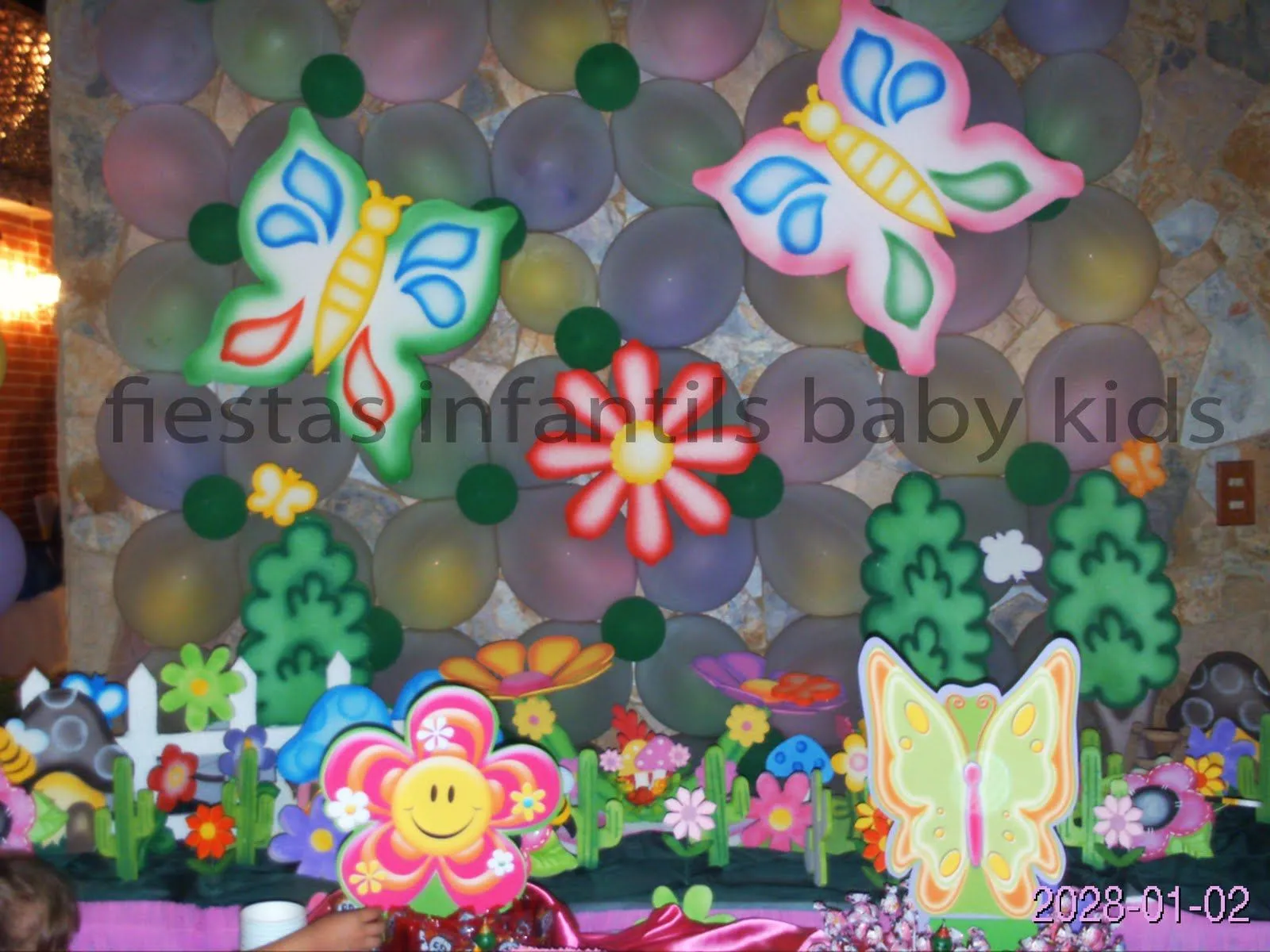 Fiestas Infantiles Baby Kids: Decoracion de Mariposa jardin