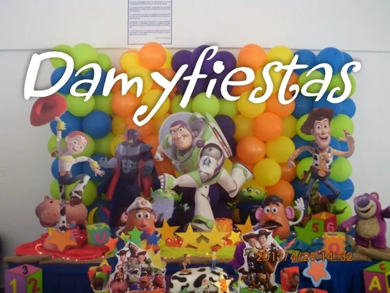 Lo mejor para sus fiestas Infantiles: Fiesta 28 de Abril Toy Story