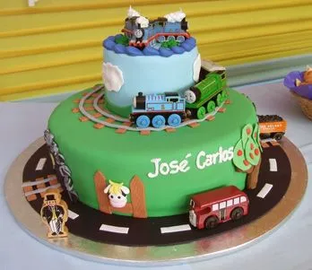 Fiestas infantiles: Modelo de torta de Thomas y sus amigos | Web ...