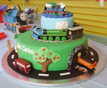 Fiestas infantiles: Modelo de torta de Thomas y sus amigos | Web ...