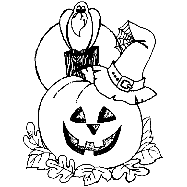 Fiestas para niños: Halloween. Dibujos de halloween para colorear