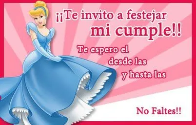 TU FIESTITA: Tarjeta de cumpleaños Princesa