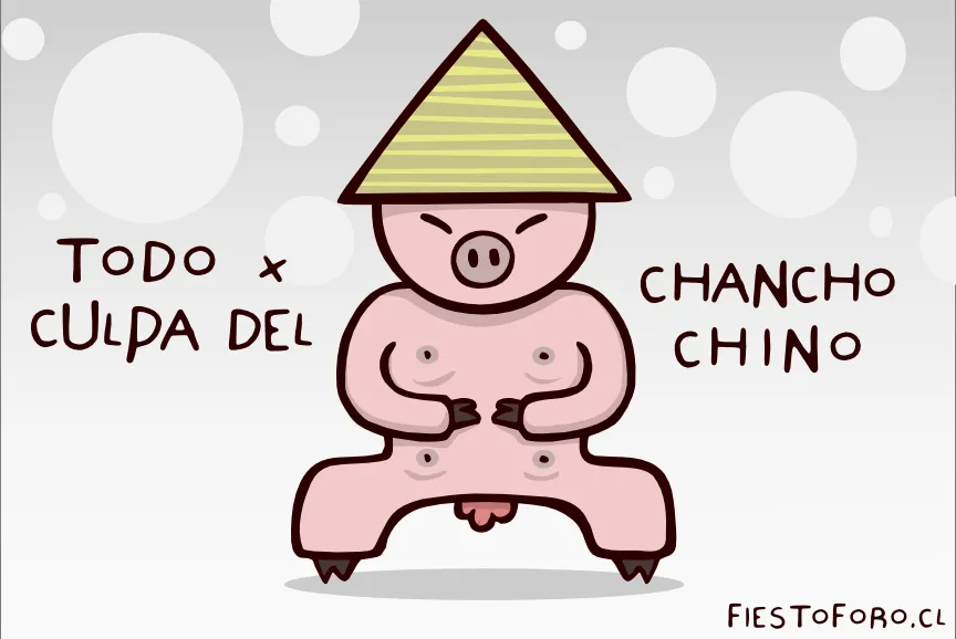 Fiestoforo: Monitos y mapudungun!: Todo x el chancho chino!