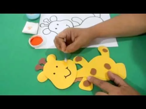 Figura de jirafa en foami - Imagui