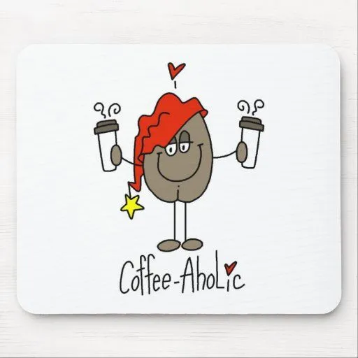 Figura grano de café Mousepad del palillo Tapete De Ratones de Zazzle.