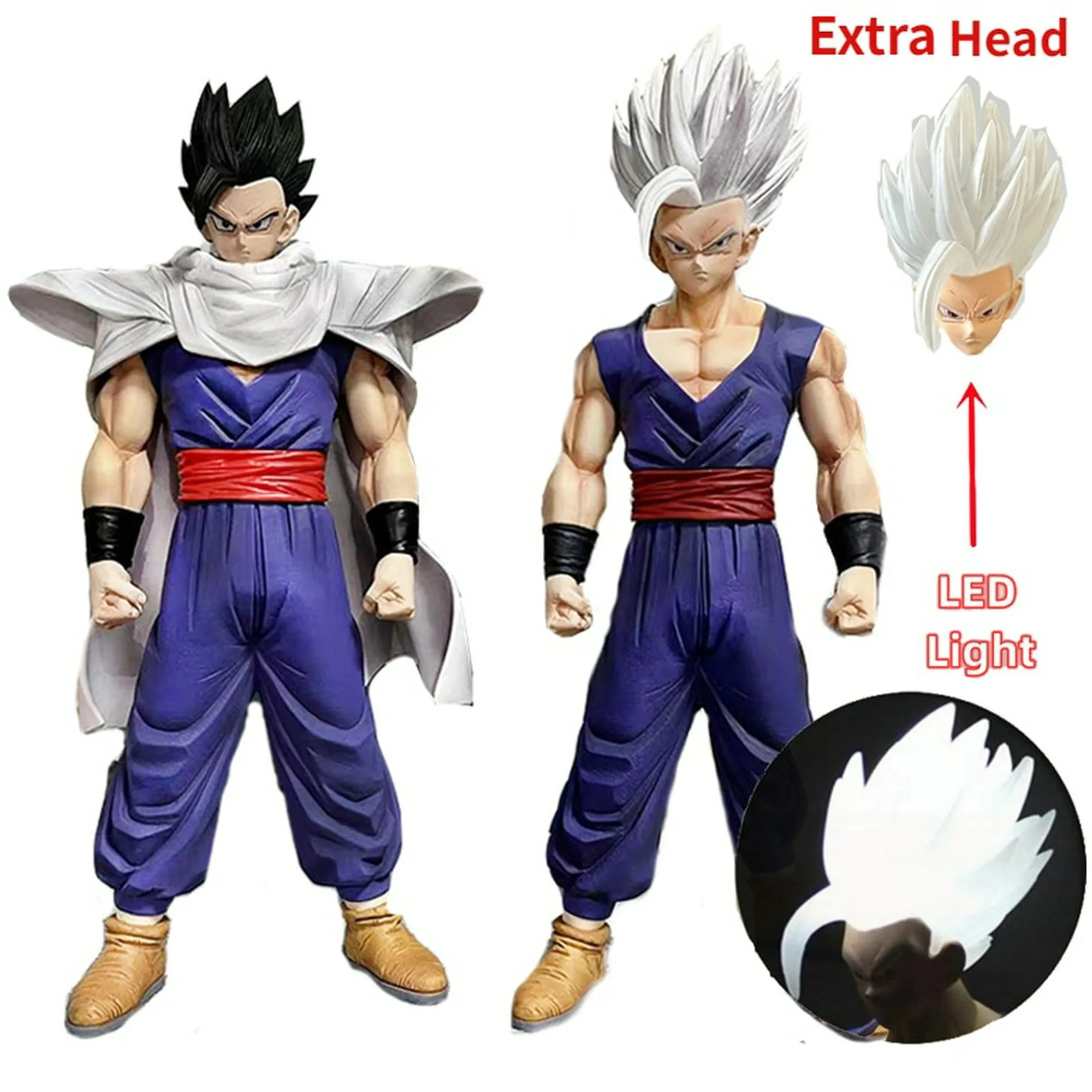 Figuras de acción de Dragon Ball Gohan Beast para niños, modelo de  colección de juguetes de PVC, Son Gohan, 28CM, regalo Gong Bohan LED |  Walmart en línea