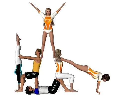 Figuras de acrosport elaboradas 1º Bach Humanas | Flickr - Photo ...