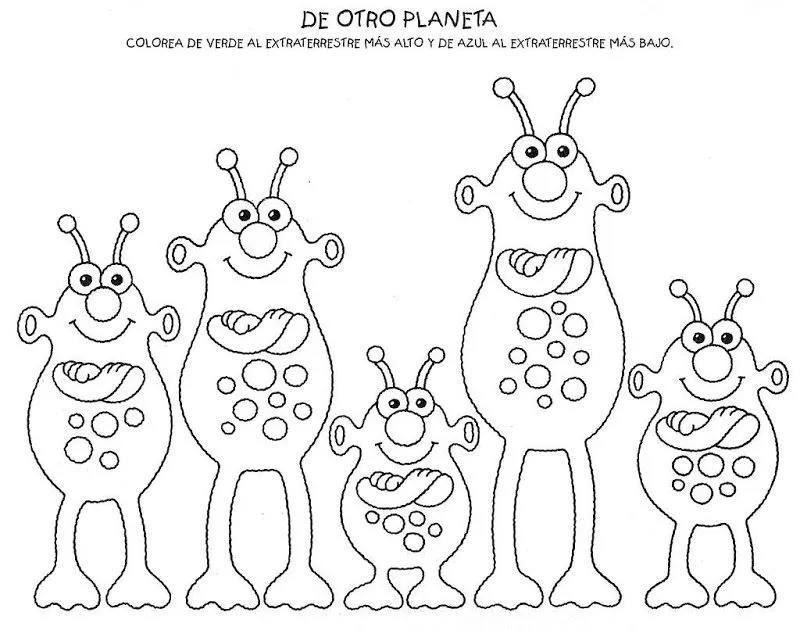 Figuras para colorear de alto y bajo - Imagui