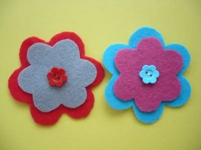 Broches caseros de fieltro | Manualidades