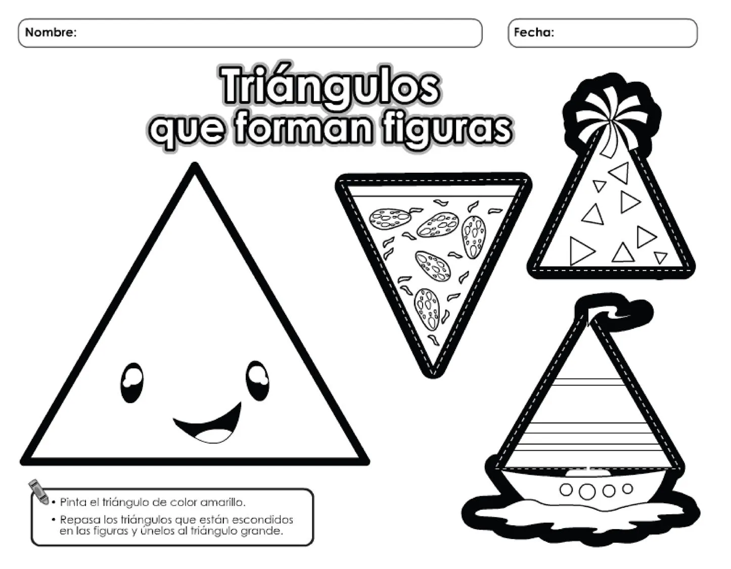 Figuras Geometricas Para Colorear En Preescolar Tattoo Pictures