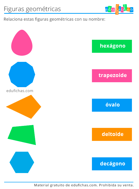 Figuras Geométricas para Niños. Aprender las Formas. Edufichas.com