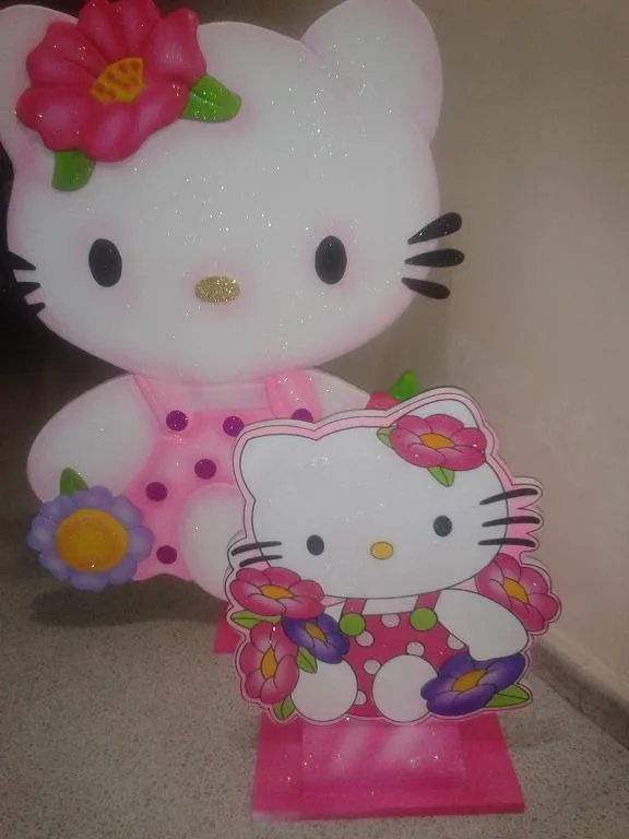 FIGURAS ICOPOR HELLO KITTY DECORACION FIESTAS MEDELLIN | Fiestas ...