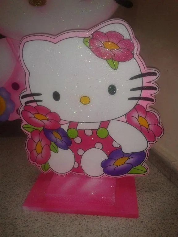 FIGURAS ICOPOR HELLO KITTY DECORACION FIESTAS MEDELLIN | Fiestas ...